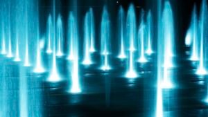 De Dubai Fountain en de fonteinshow