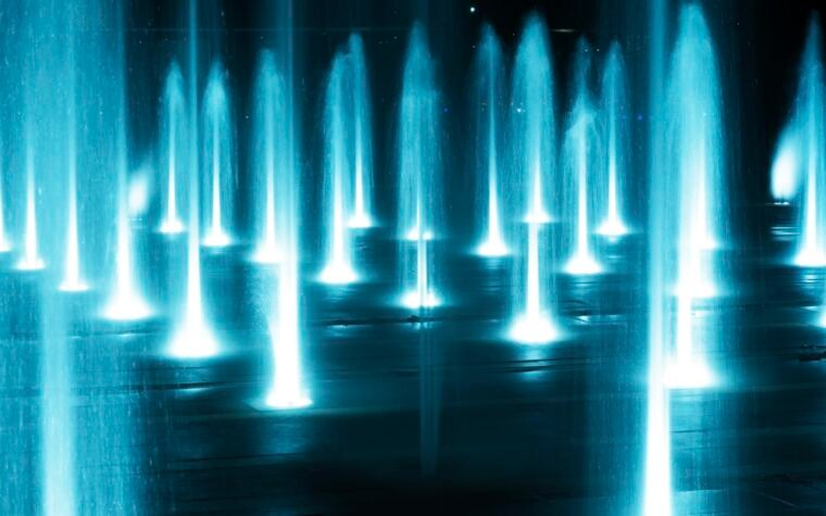 De Dubai Fountain en de fonteinshow